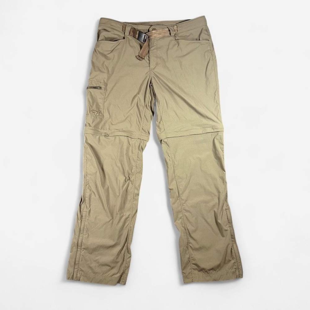Outdoor Research Tan Equinox Convertible Hiking Pants Lightweight Size 36 x 32
